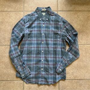 J. Crew Slim Untucked Secret Wash Cotton Poplin Shirt with Point Collar